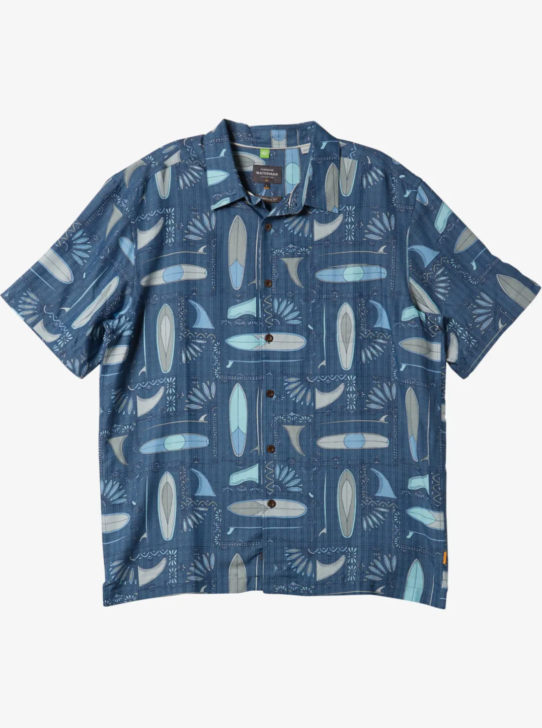 Mens Quiksilver Shirts & Polos|Waterman Long Boards Woven Shirt