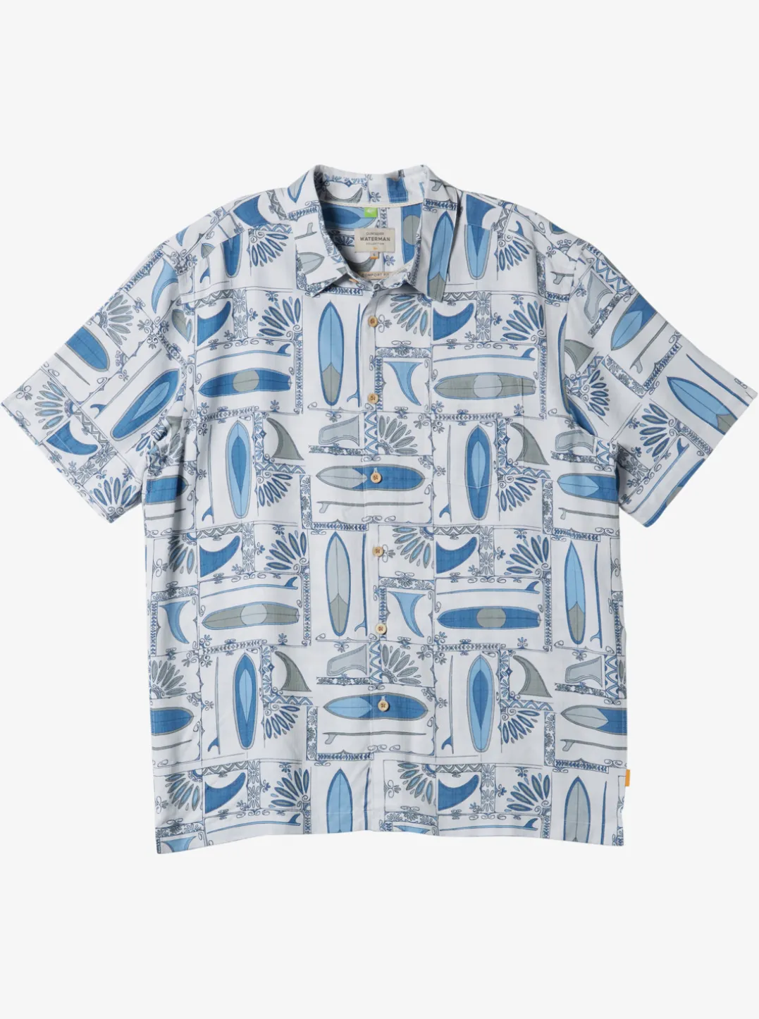 Mens Quiksilver Shirts & Polos|Waterman Long Boards Woven Shirt