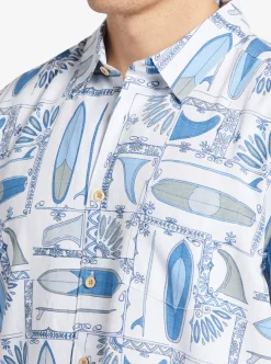 Mens Quiksilver Shirts & Polos|Waterman Long Boards Woven Shirt