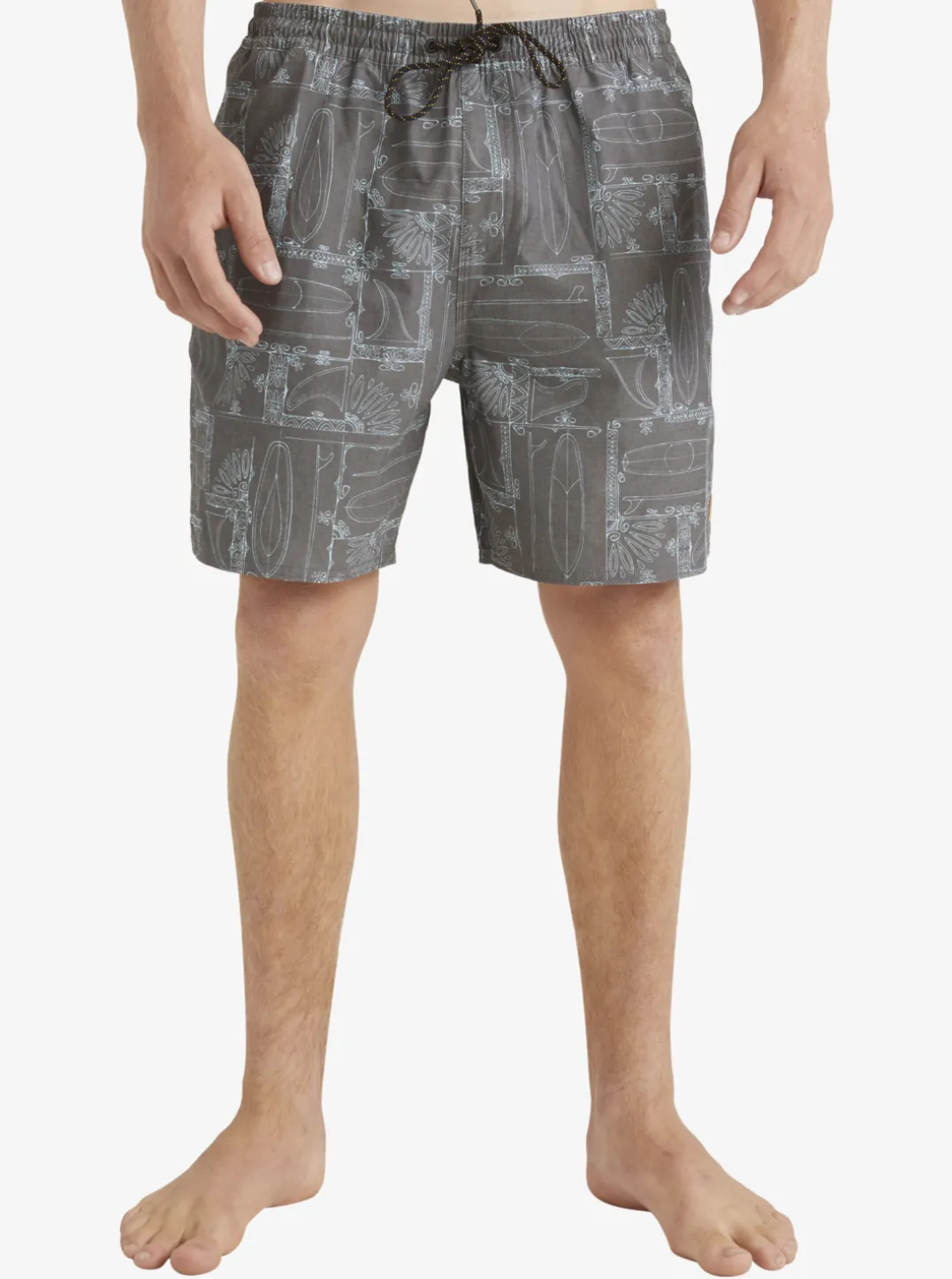 Mens Quiksilver Elastic Waist|Waterman Longboard Volley 17" Elastic Waist Shorts
