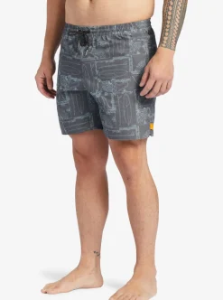 Mens Quiksilver Elastic Waist|Waterman Longboard Volley 17