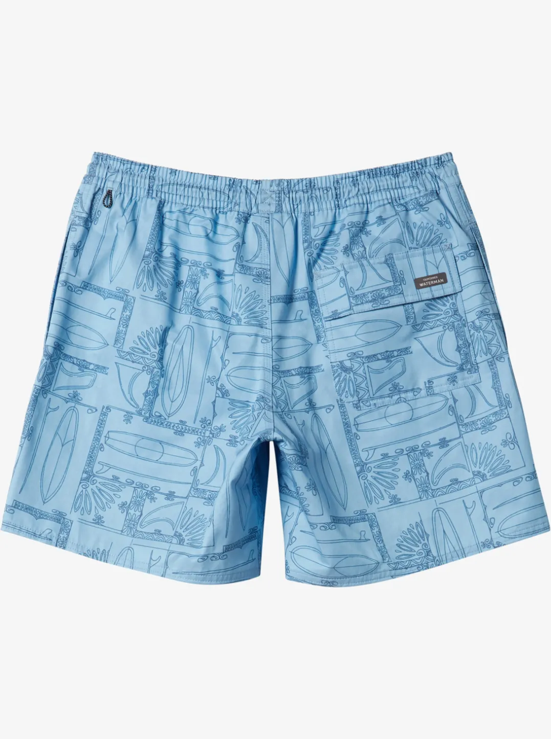 Mens Quiksilver Elastic Waist|Waterman Longboard Volley 17" Elastic Waist Shorts