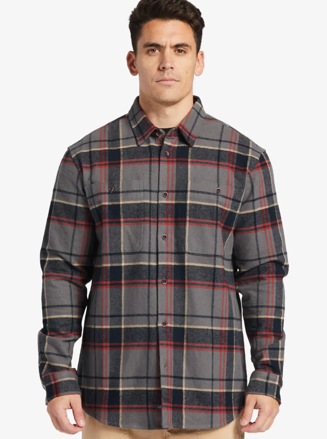 Mens Quiksilver Shirts & Polos|Waterman Lower Ridge Flannel Long Sleeve Top
