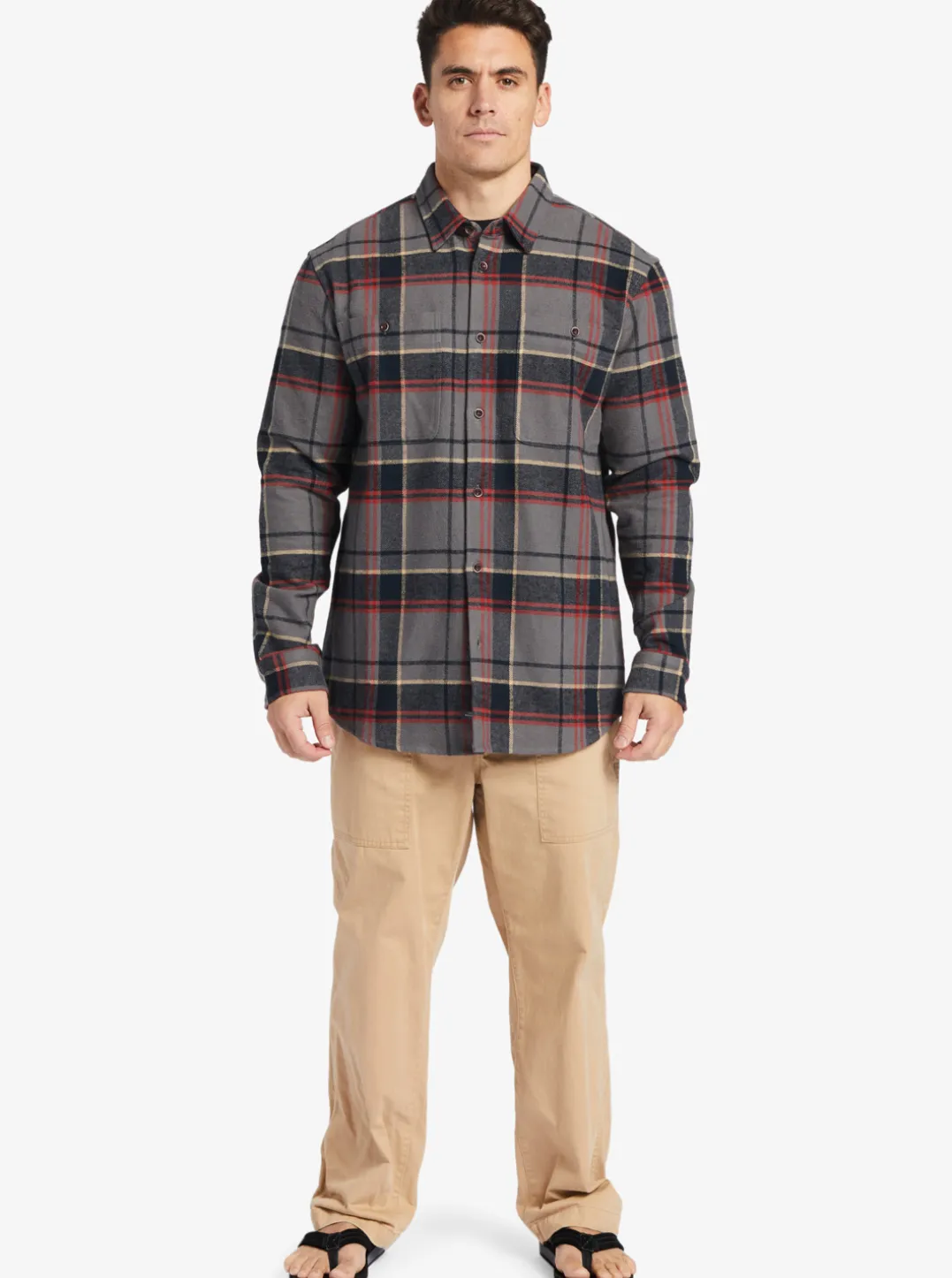 Mens Quiksilver Shirts & Polos|Waterman Lower Ridge Flannel Long Sleeve Top