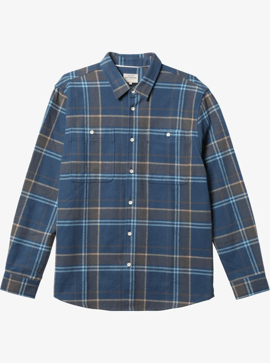Mens Quiksilver Shirts & Polos|Waterman Lower Ridge Flannel Long Sleeve Top