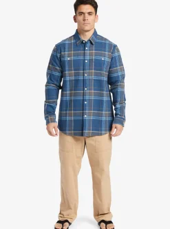 Mens Quiksilver Shirts & Polos|Waterman Lower Ridge Flannel Long Sleeve Top