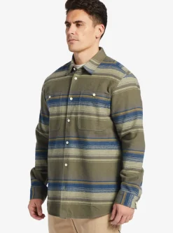 Mens Quiksilver Shirts & Polos|Waterman Lowest Tide Flannel Long Sleeve Top