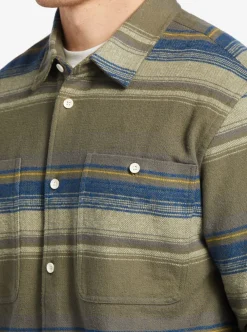 Mens Quiksilver Shirts & Polos|Waterman Lowest Tide Flannel Long Sleeve Top