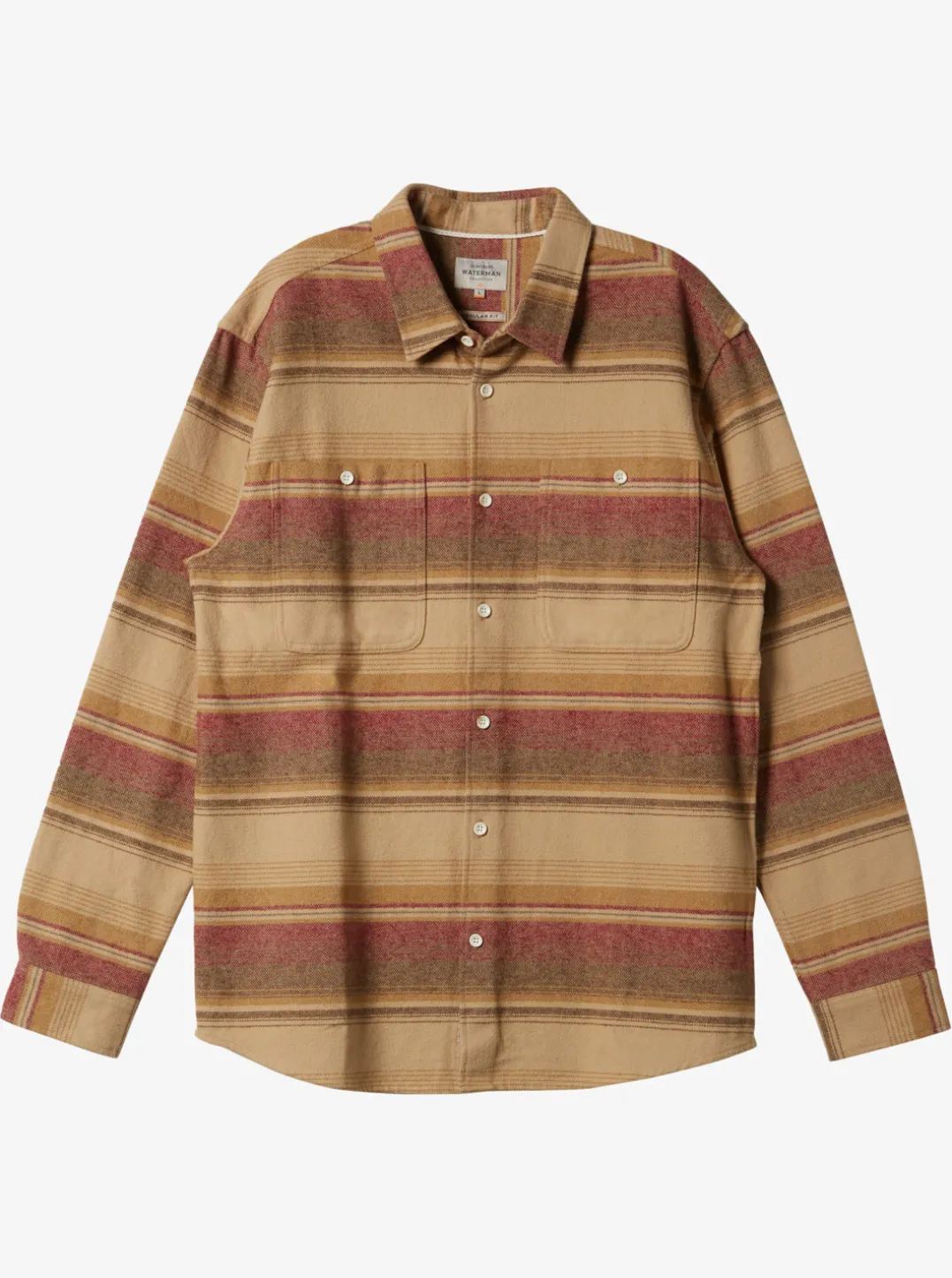 Mens Quiksilver Shirts & Polos|Waterman Lowest Tide Flannel Long Sleeve Top