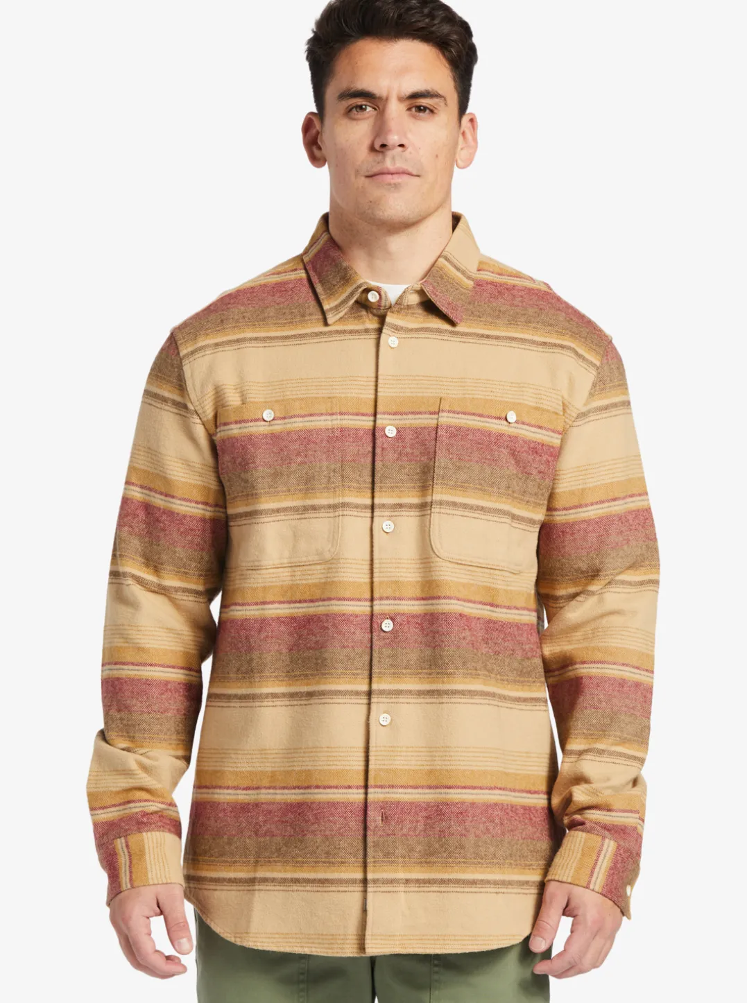 Mens Quiksilver Shirts & Polos|Waterman Lowest Tide Flannel Long Sleeve Top