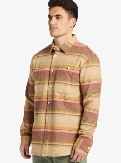 Mens Quiksilver Shirts & Polos|Waterman Lowest Tide Flannel Long Sleeve Top