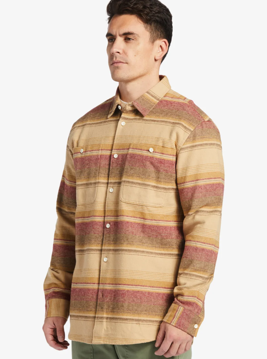 Mens Quiksilver Shirts & Polos|Waterman Lowest Tide Flannel Long Sleeve Top