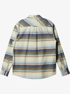 Mens Quiksilver Shirts & Polos|Waterman Lowest Tide Flannel Long Sleeve Shirt