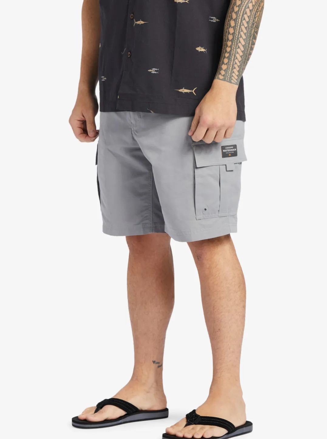 Mens Quiksilver Shorts|Waterman Maldive Atoll Cargo 20" Shorts