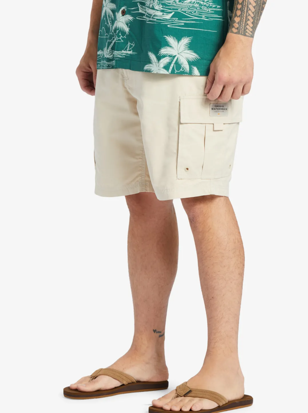 Mens Quiksilver Shorts|Waterman Maldive Atoll Cargo 20" Shorts