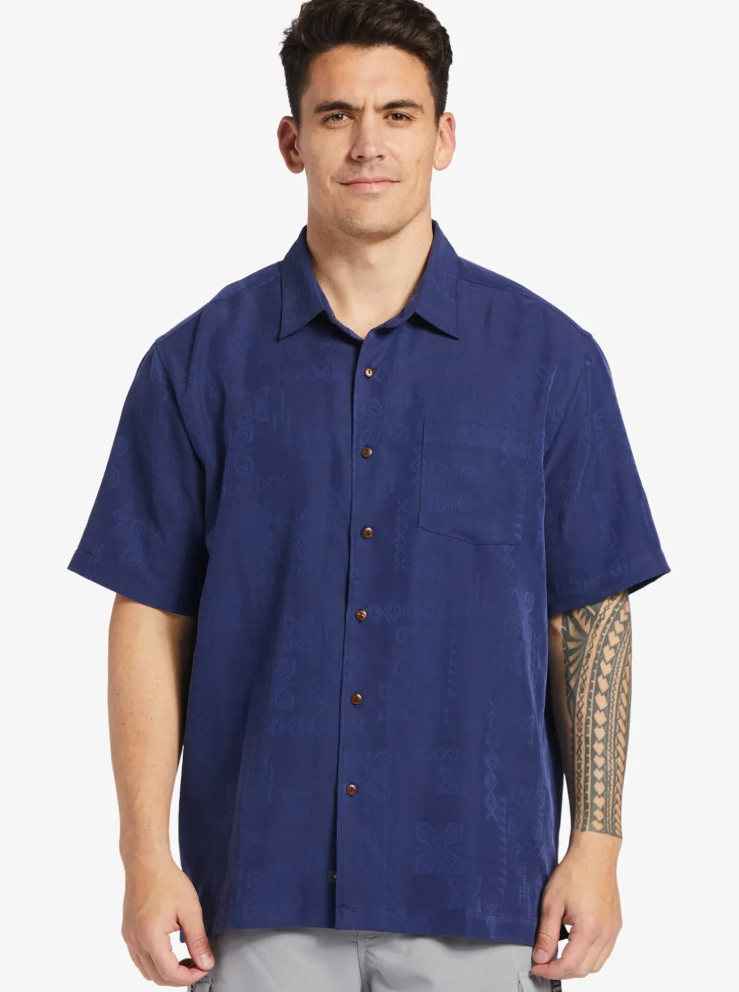 Mens Quiksilver Shirts & Polos|Waterman Manele Bay Short Sleeve Shirt