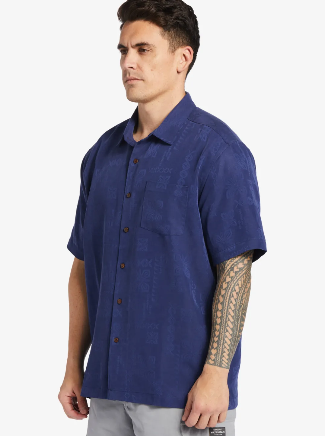 Mens Quiksilver Shirts & Polos|Waterman Manele Bay Short Sleeve Shirt