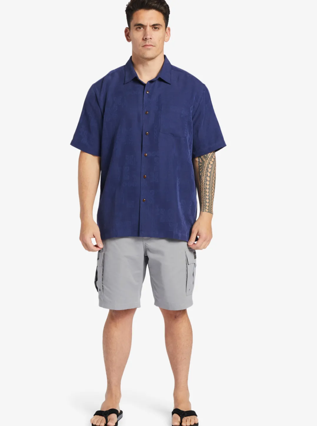 Mens Quiksilver Shirts & Polos|Waterman Manele Bay Short Sleeve Shirt