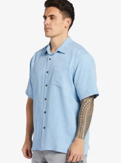 Mens Quiksilver Shirts & Polos|Waterman Manele Bay Short Sleeve Shirt
