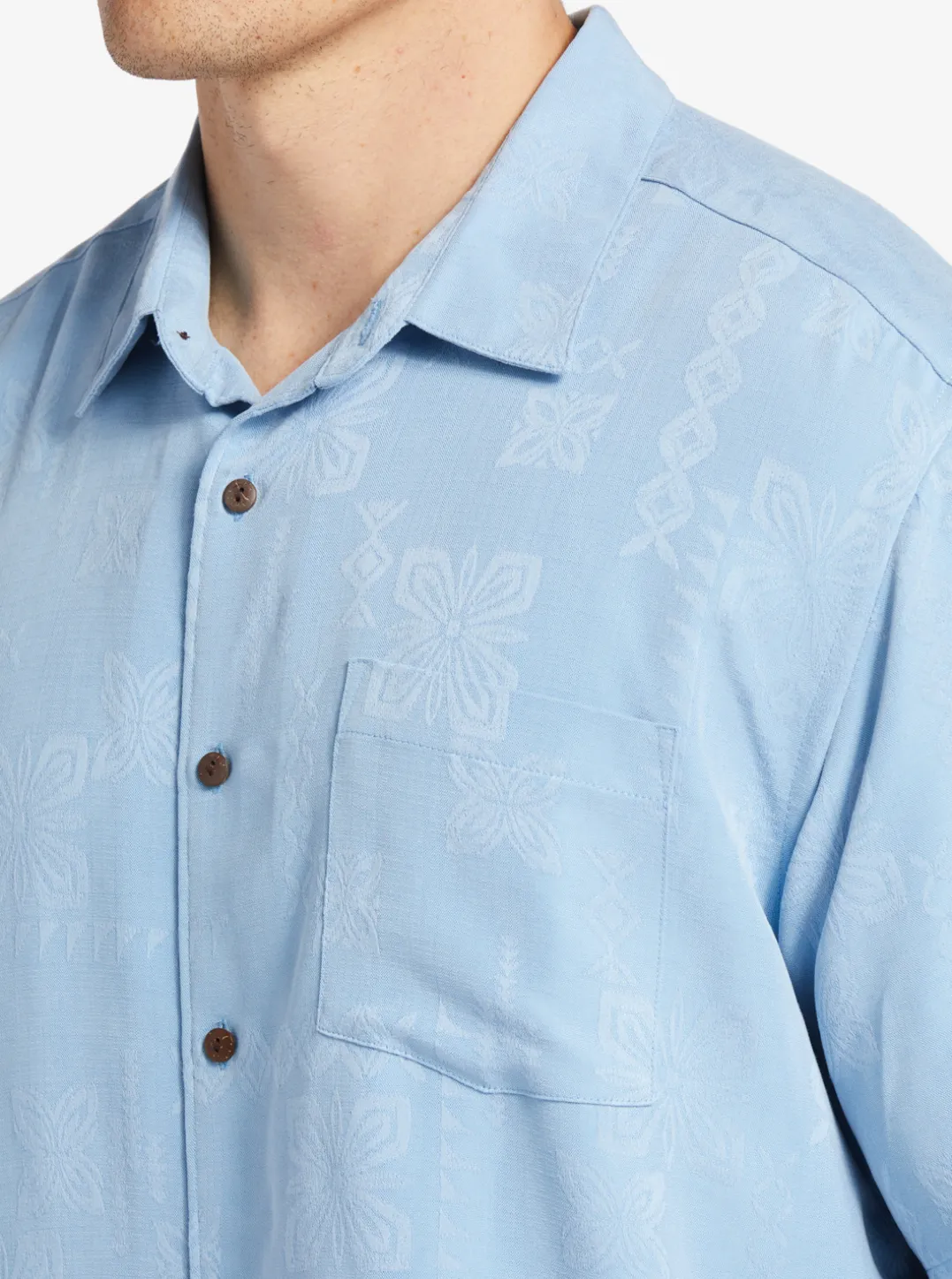 Mens Quiksilver Shirts & Polos|Waterman Manele Bay Short Sleeve Shirt