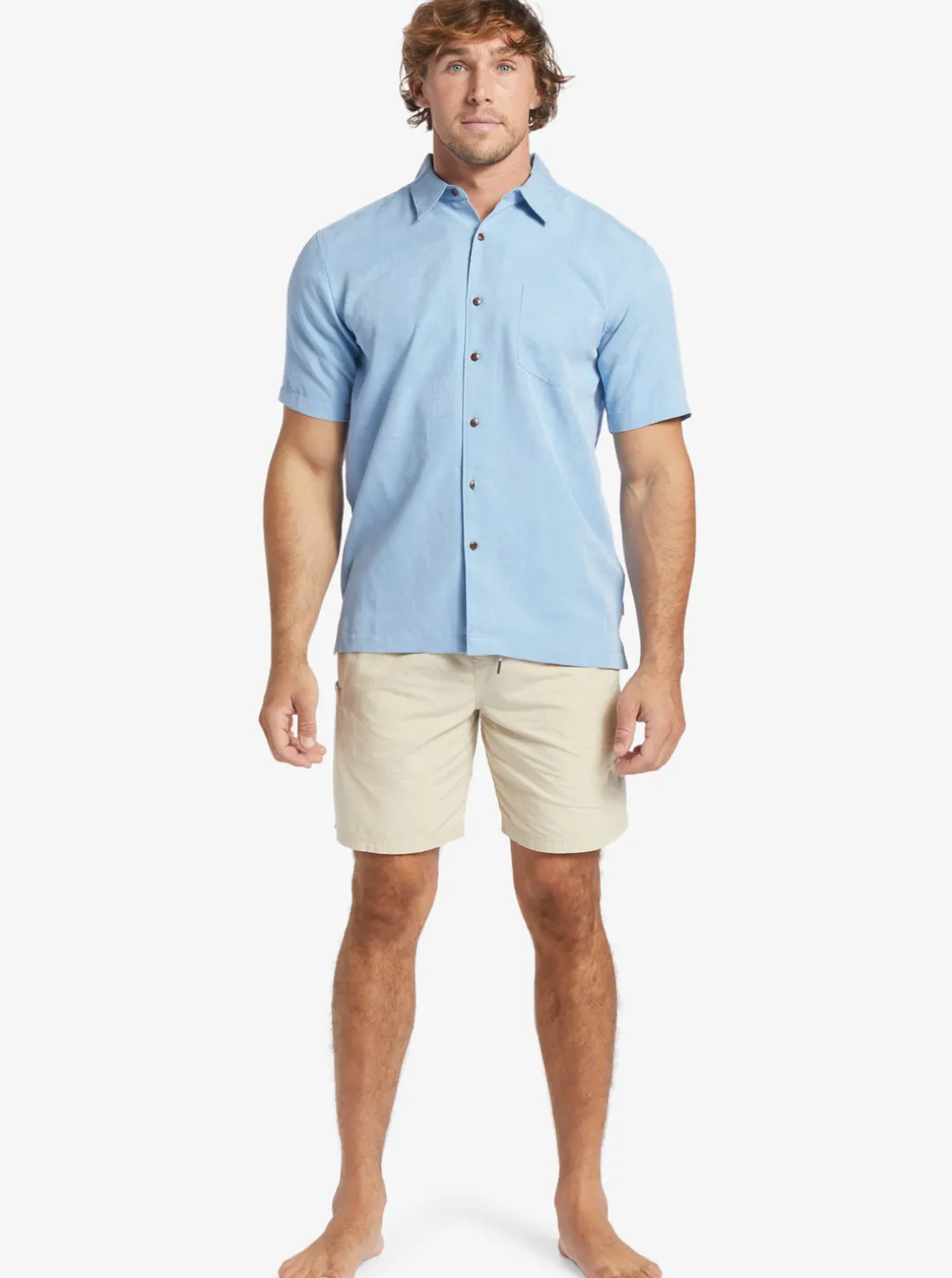 Mens Quiksilver Shirts & Polos|Waterman Manele Bay Short Sleeve Shirt
