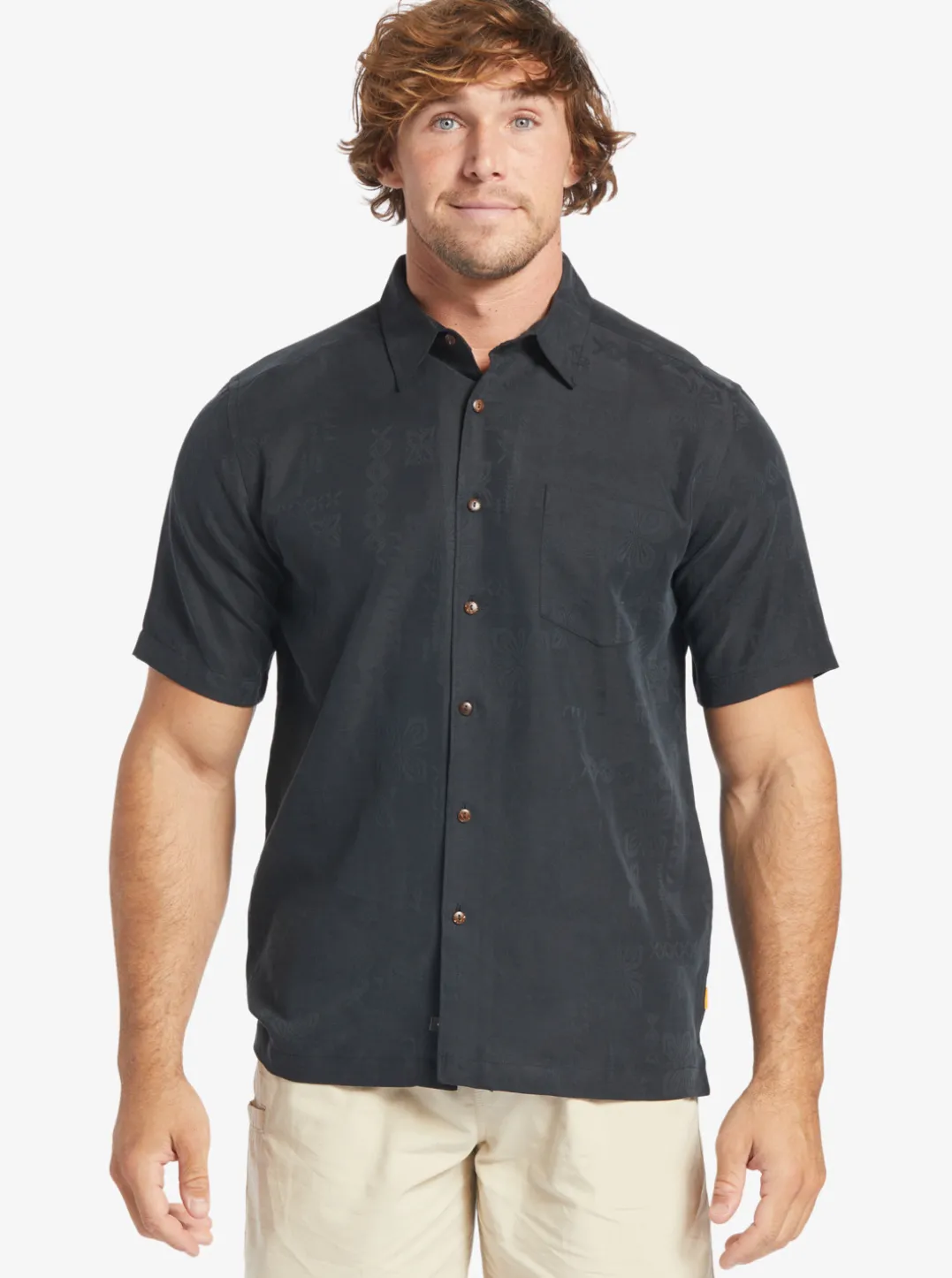 Mens Quiksilver Shirts & Polos|Waterman Manele Bay Short Sleeve Shirt
