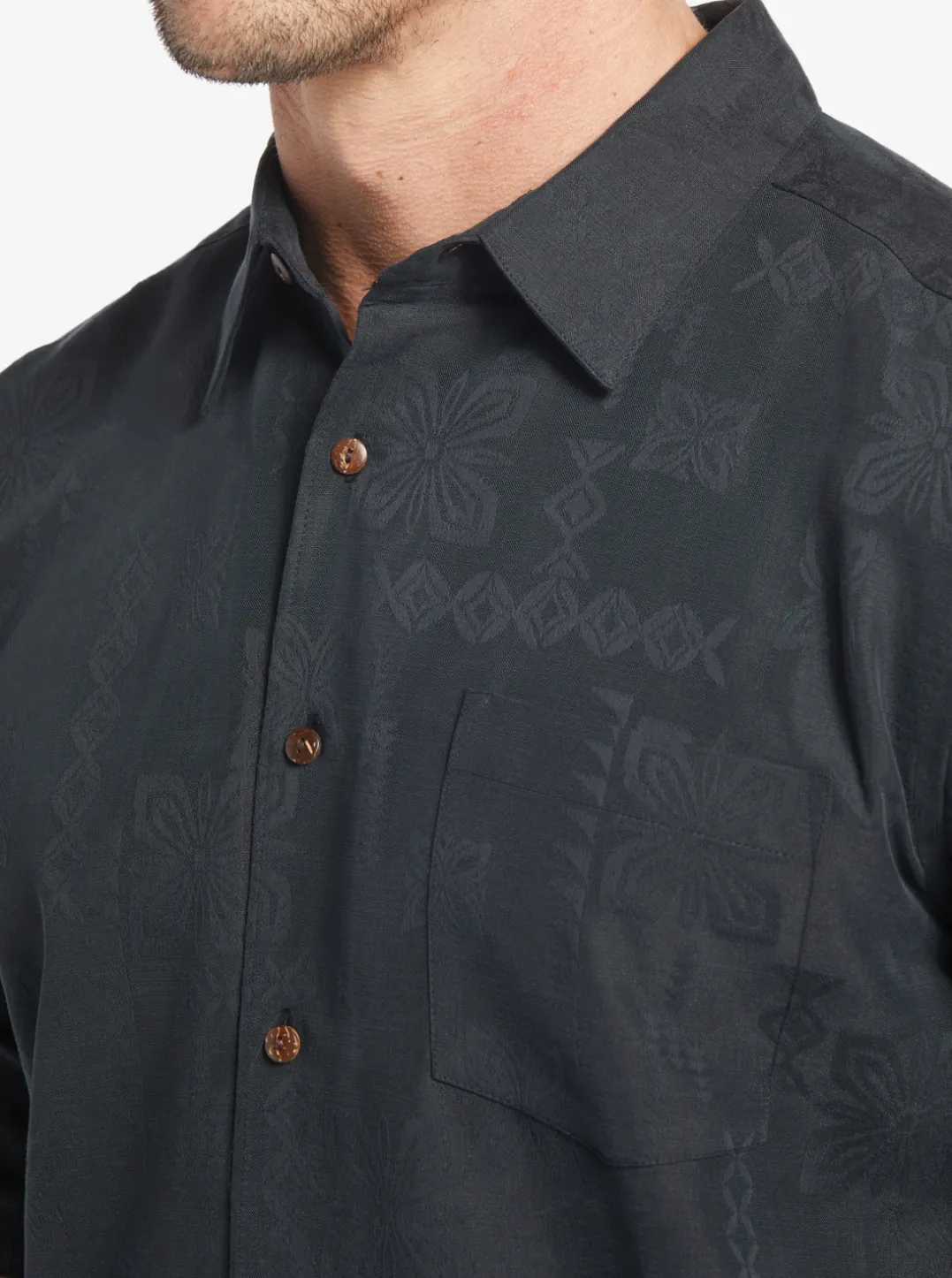 Mens Quiksilver Shirts & Polos|Waterman Manele Bay Short Sleeve Shirt