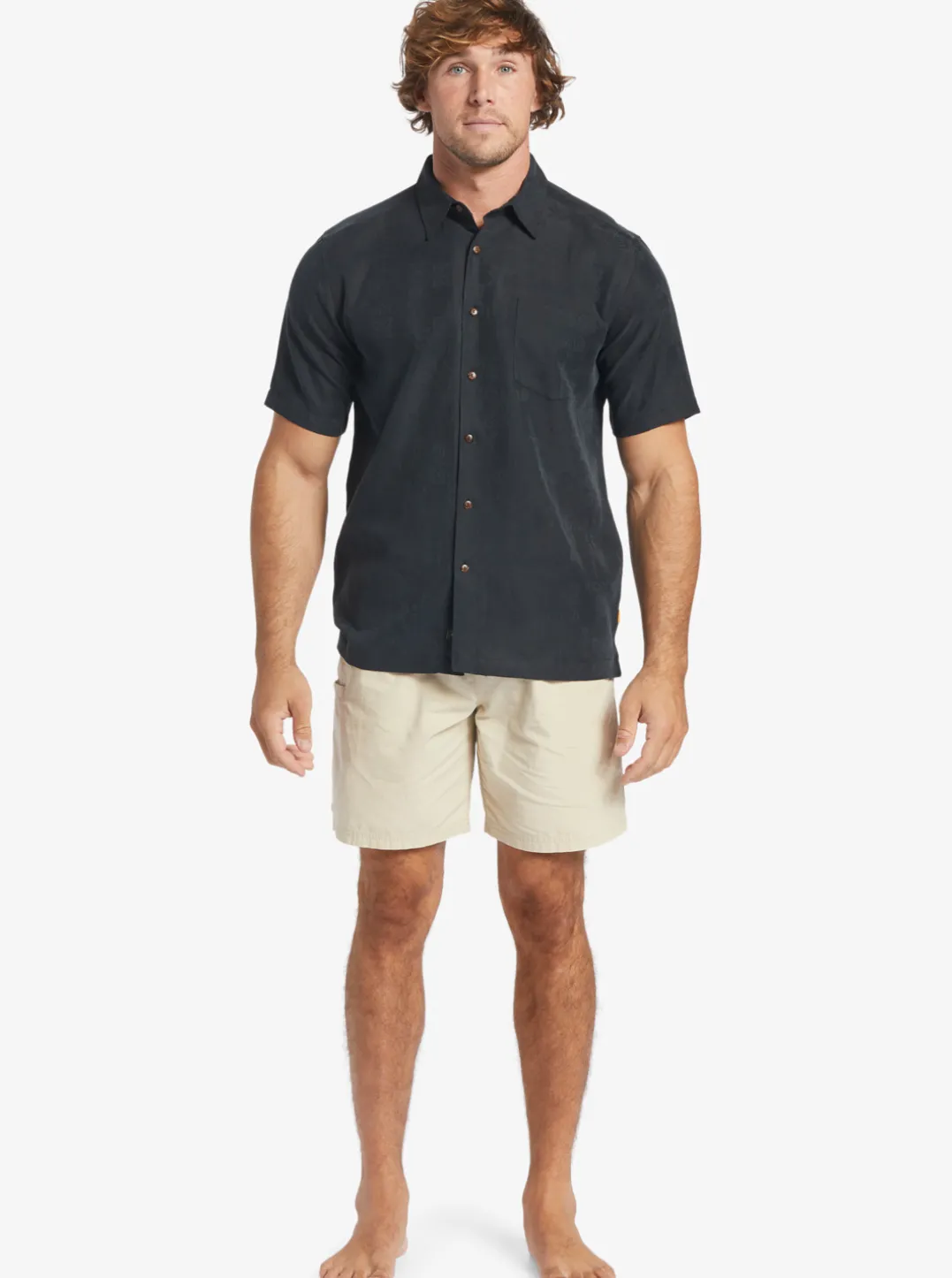 Mens Quiksilver Shirts & Polos|Waterman Manele Bay Short Sleeve Shirt