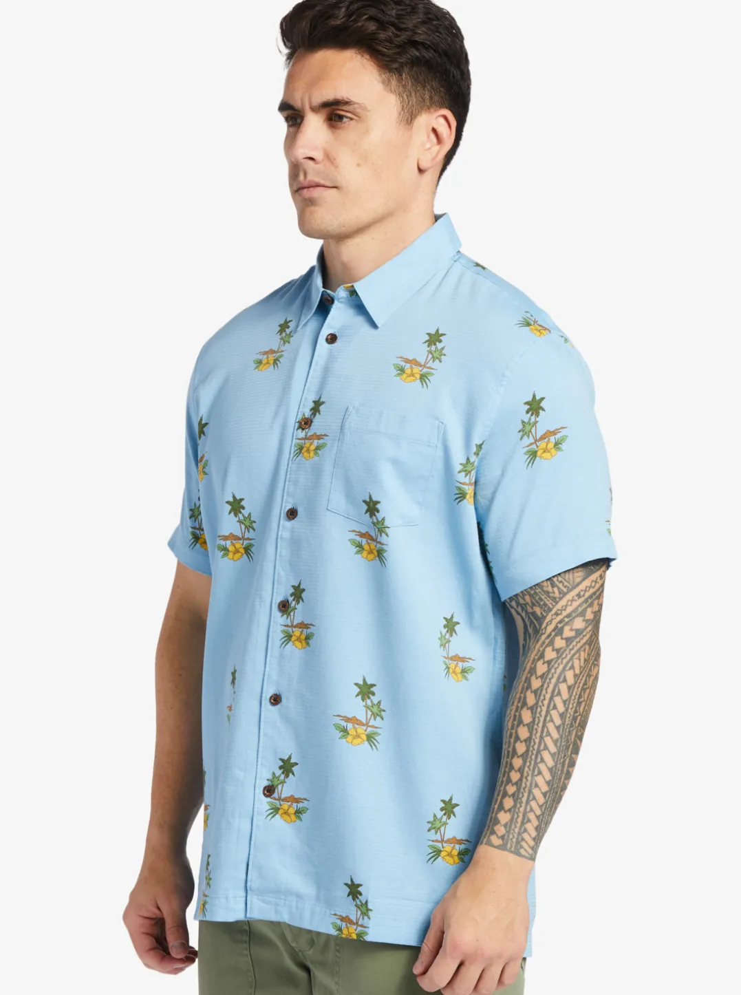 Mens Quiksilver Shirts & Polos|Waterman Micronesia Woven Shirt