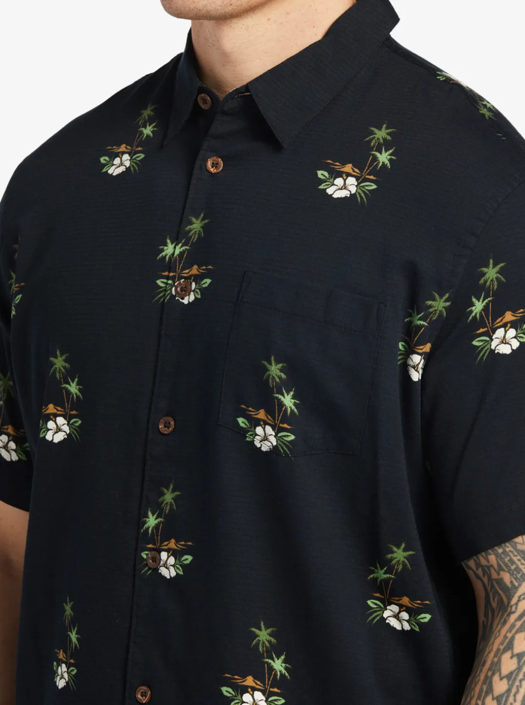 Mens Quiksilver Shirts & Polos|Waterman Micronesia Woven Shirt