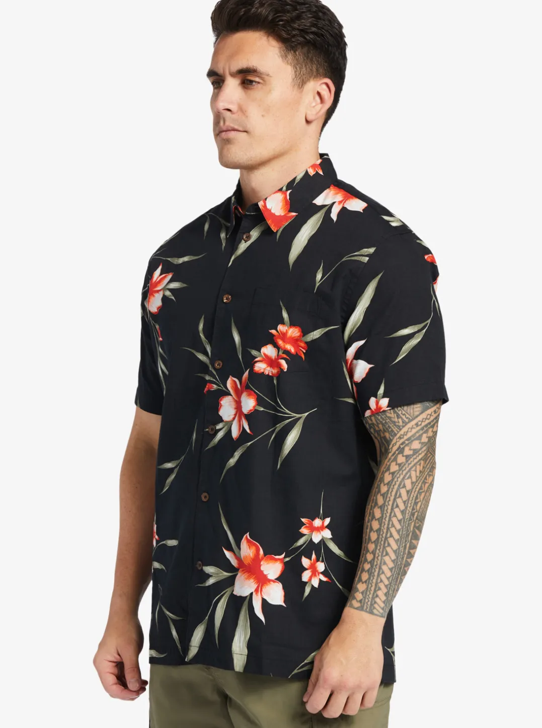 Mens Quiksilver Shirts & Polos|Waterman Night Bloomer Woven Shirt