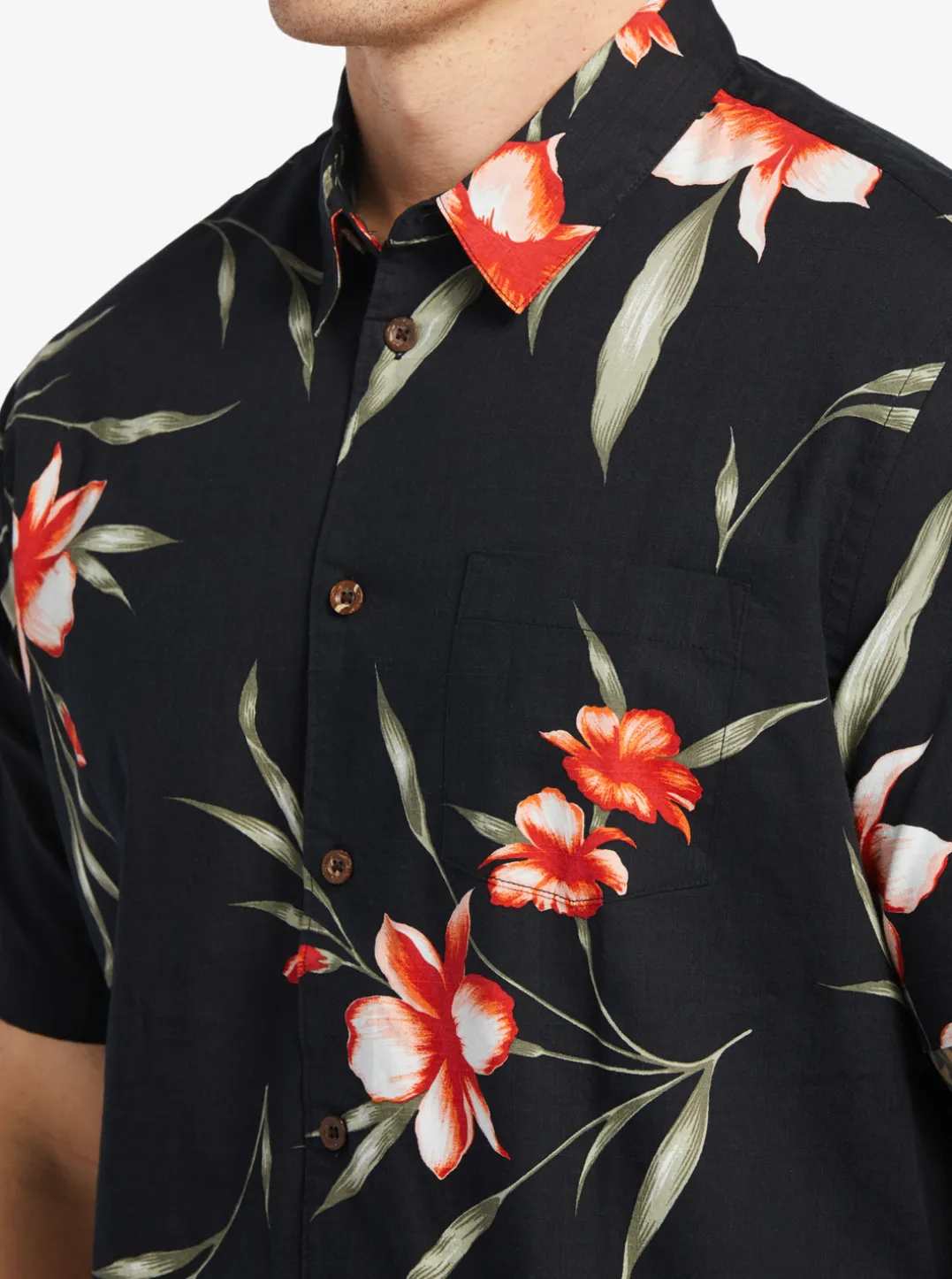 Mens Quiksilver Shirts & Polos|Waterman Night Bloomer Woven Shirt