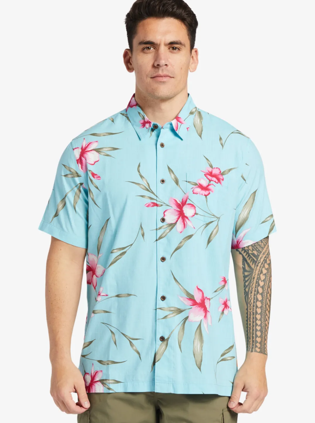 Mens Quiksilver Shirts & Polos|Waterman Night Bloomer Woven Shirt