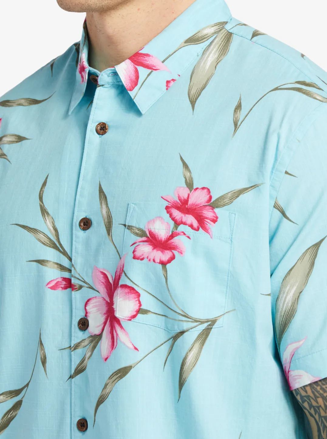 Mens Quiksilver Shirts & Polos|Waterman Night Bloomer Woven Shirt