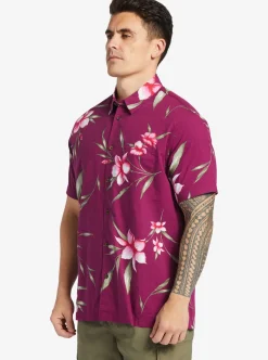 Mens Quiksilver Shirts & Polos|Waterman Night Bloomer Woven Shirt