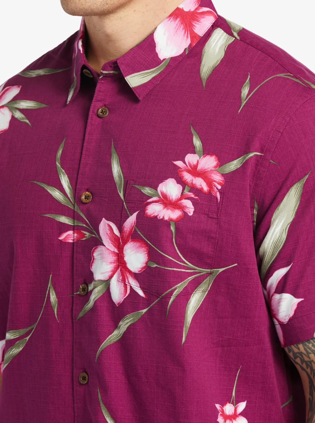 Mens Quiksilver Shirts & Polos|Waterman Night Bloomer Woven Shirt