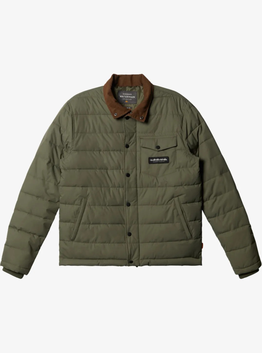Mens Quiksilver Jackets|Waterman Ocean Caves Lightweight Puffer Jacket