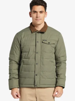 Mens Quiksilver Jackets|Waterman Ocean Caves Lightweight Puffer Jacket