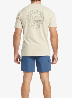 Mens Quiksilver Tees|Waterman Outdoor Livin T-Shirt