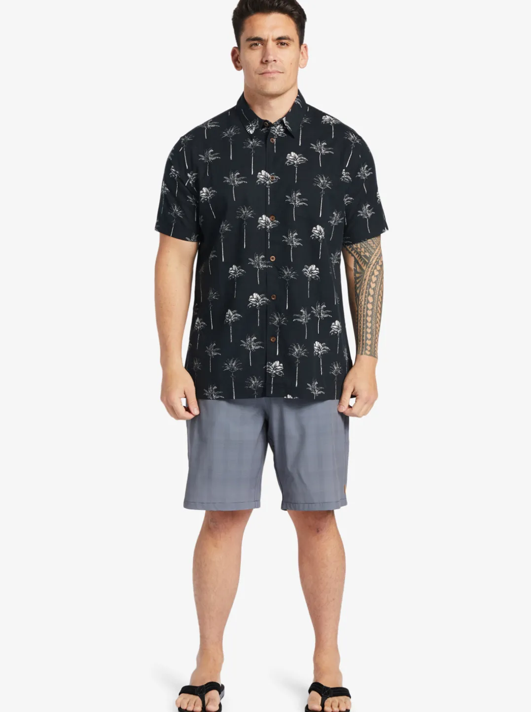 Mens Quiksilver Shirts & Polos|Waterman Palm Friday Woven Shirt