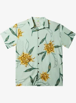 Mens Quiksilver Shirts & Polos|Waterman Perfect Bloom Short Sleeve Shirt