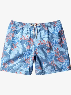 Mens Quiksilver Elastic Waist|Waterman Perfect Feel 17" Volleys