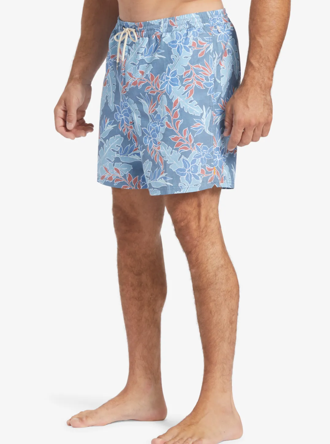 Mens Quiksilver Elastic Waist|Waterman Perfect Feel 17" Volleys