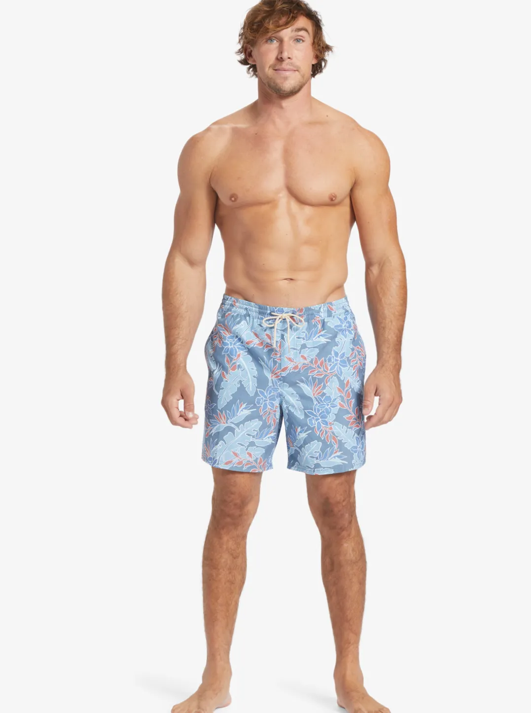 Mens Quiksilver Elastic Waist|Waterman Perfect Feel 17" Volleys