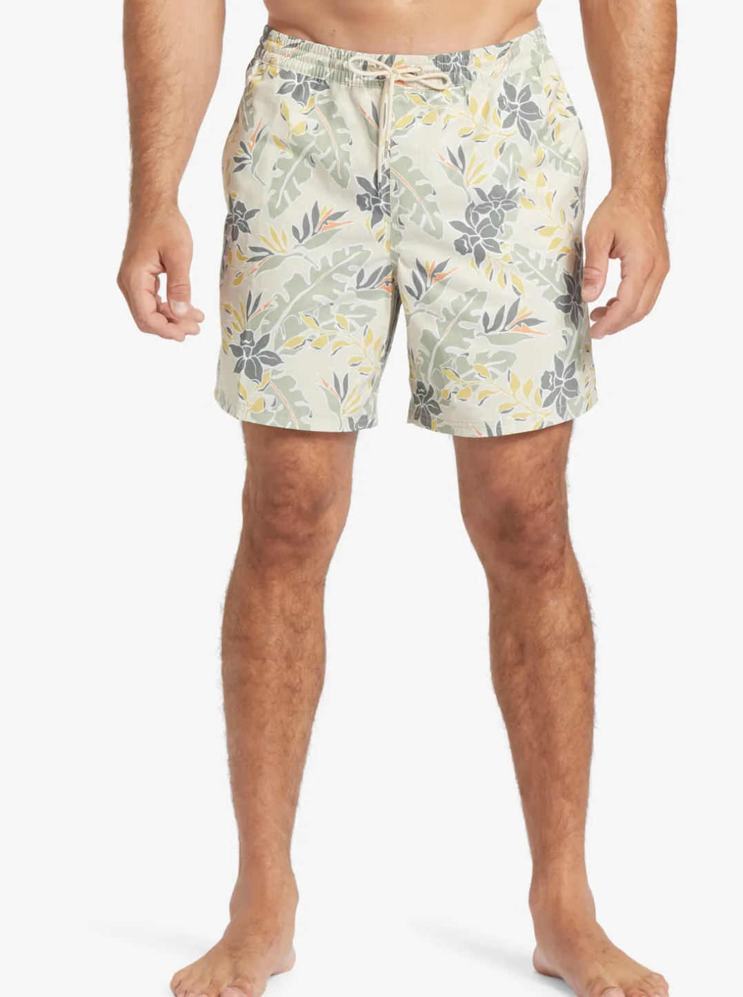 Mens Quiksilver Elastic Waist|Waterman Perfect Feel 17" Volleys
