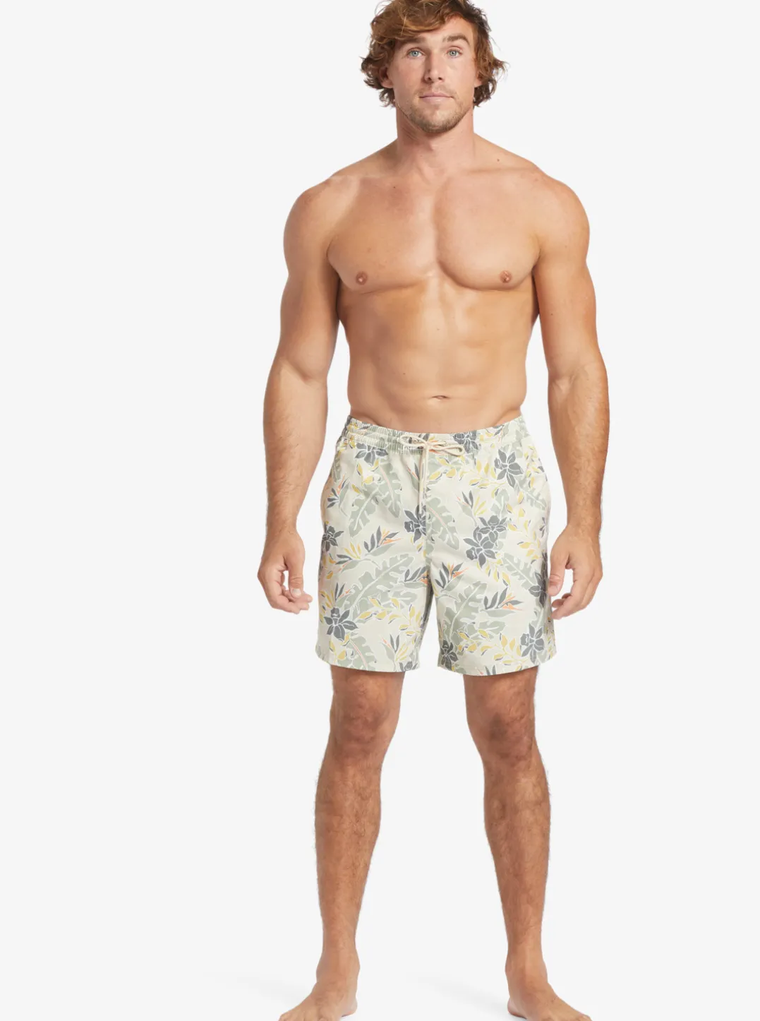 Mens Quiksilver Elastic Waist|Waterman Perfect Feel 17" Volleys