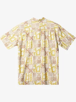 Mens Quiksilver Shirts & Polos|Waterman Plaid Flight Short Sleeve Shirt