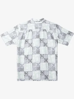 Mens Quiksilver Shirts & Polos|Waterman Plaid Flight Short Sleeve Shirt