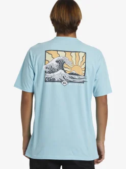 Mens Quiksilver Tees|Waterman Rolling Tide T-Shirt