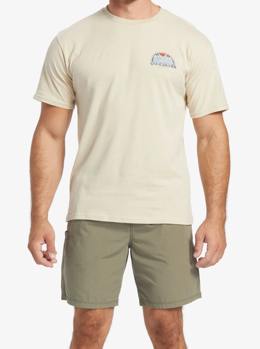 Mens Quiksilver Tees|Waterman Set View T-Shirt